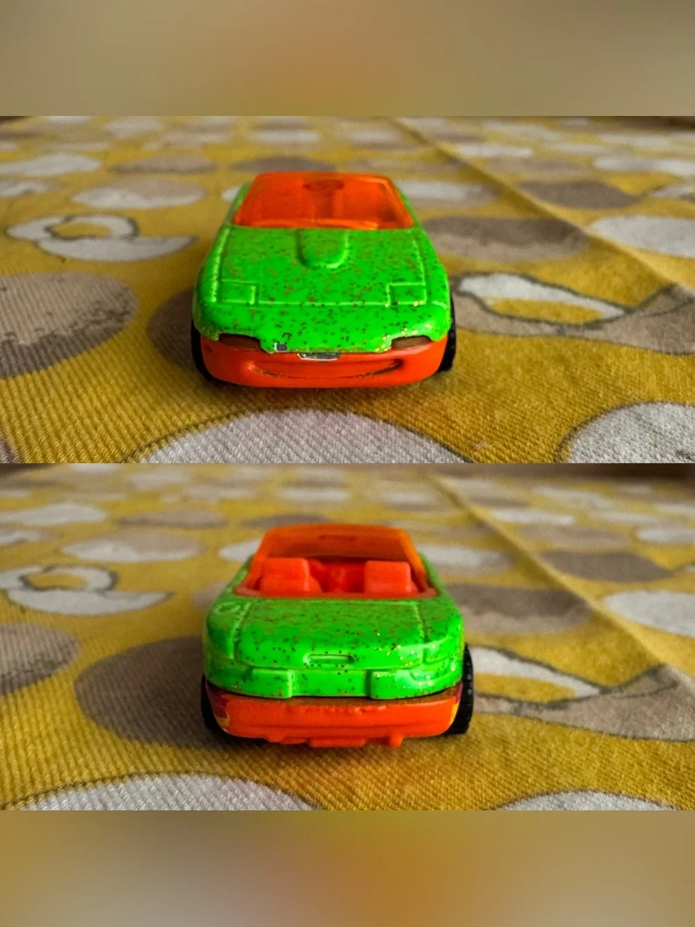 Vintage Hot Wheels 1990s glittery green Mazda Miata MX-5 Convertible car